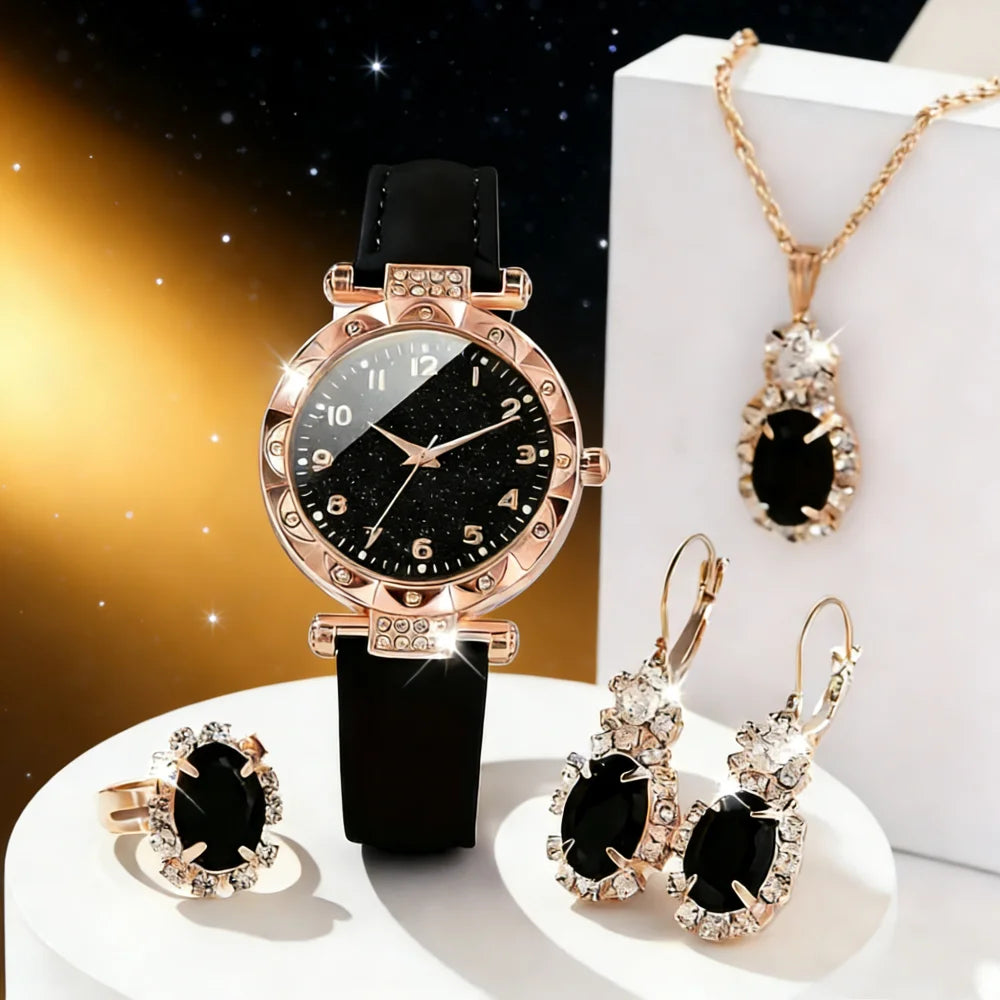 Ensemble de bijoux- Elégant- Quartz