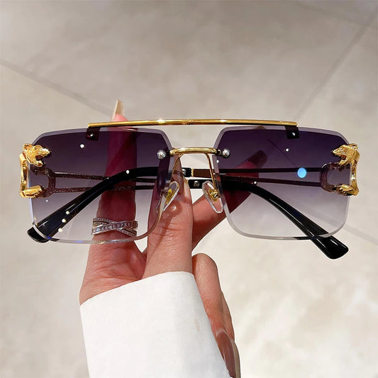 Lunettes de soleil monture or pour hommes & femmes