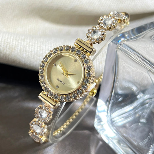 Montre-bracelet et cadran sertis de diamants quartz pour femme