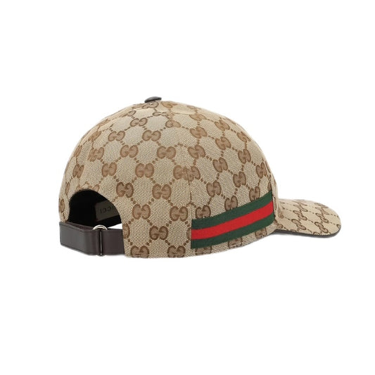 Casquette gucci marron avec bande