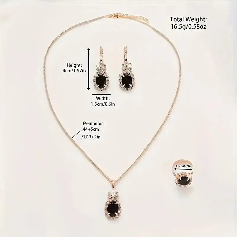 Ensemble de bijoux- Elégant- Quartz