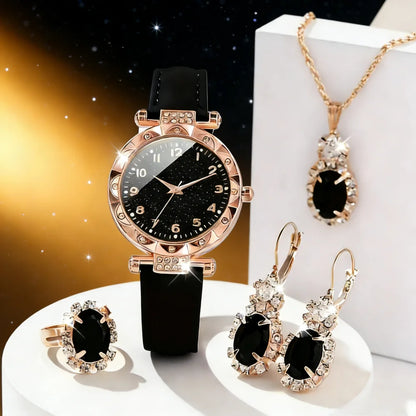 Ensemble de bijoux- Elégant- Quartz