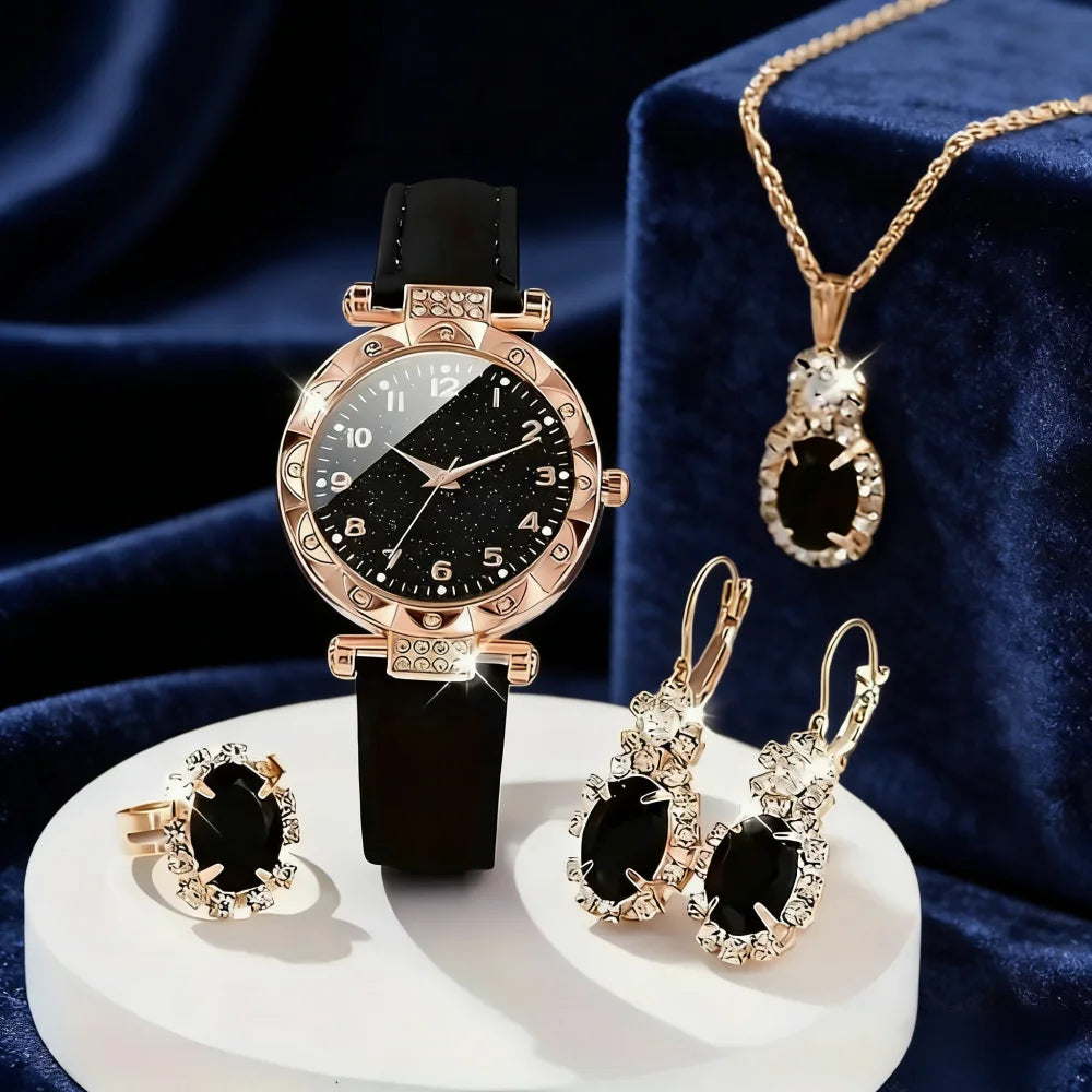 Ensemble de bijoux- Elégant- Quartz