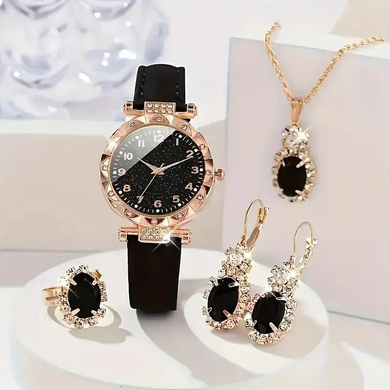 Ensemble de bijoux- Elégant- Quartz