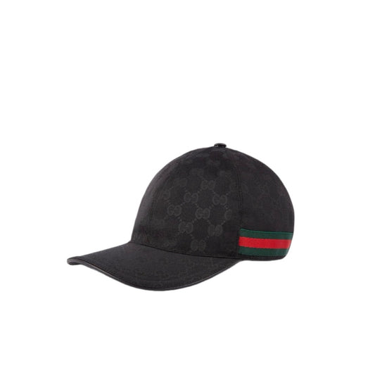 Casquette gucci noir avec bande