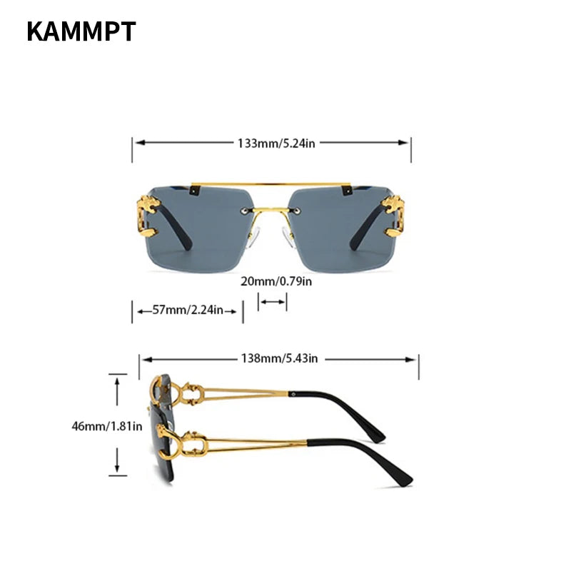 Lunettes de soleil monture or pour hommes & femmes