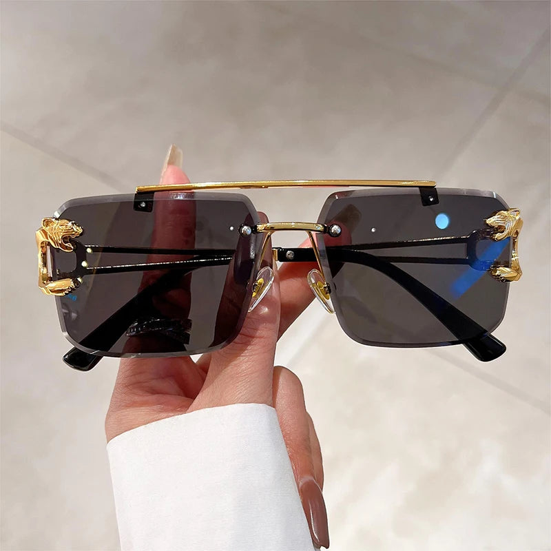 Lunettes de soleil monture or pour hommes & femmes