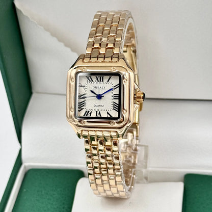 Montres style luxe pour femmes Or, élégante By J&B Miller's de chez Quartz