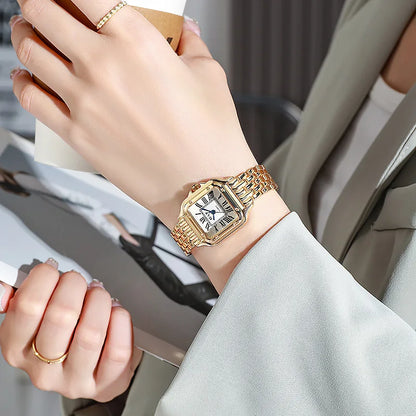 Montres style luxe pour femmes Or, élégante By J&B Miller's de chez Quartz