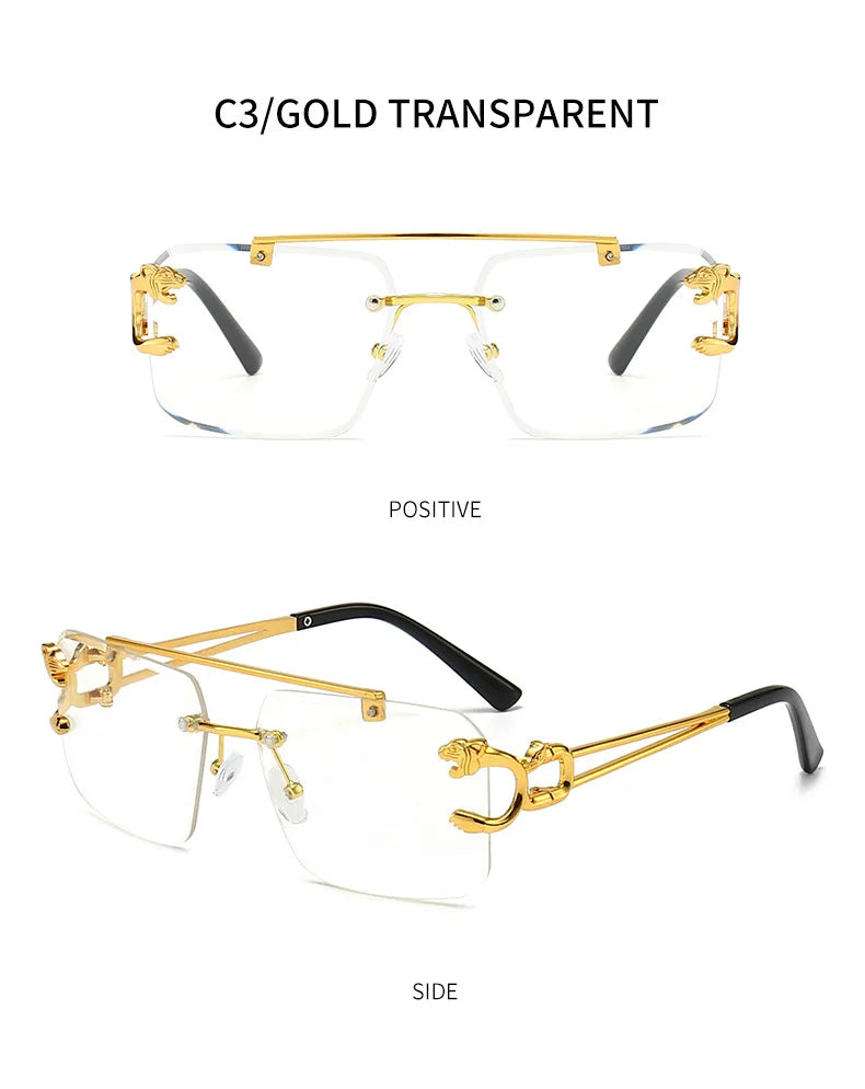 Lunettes de soleil monture or pour hommes & femmes