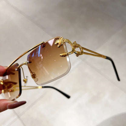 Lunettes de soleil monture or pour hommes & femmes
