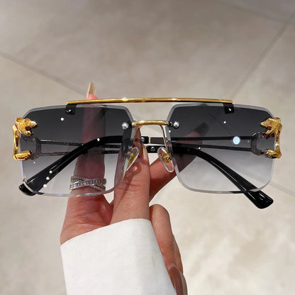 Lunettes de soleil monture or pour hommes & femmes