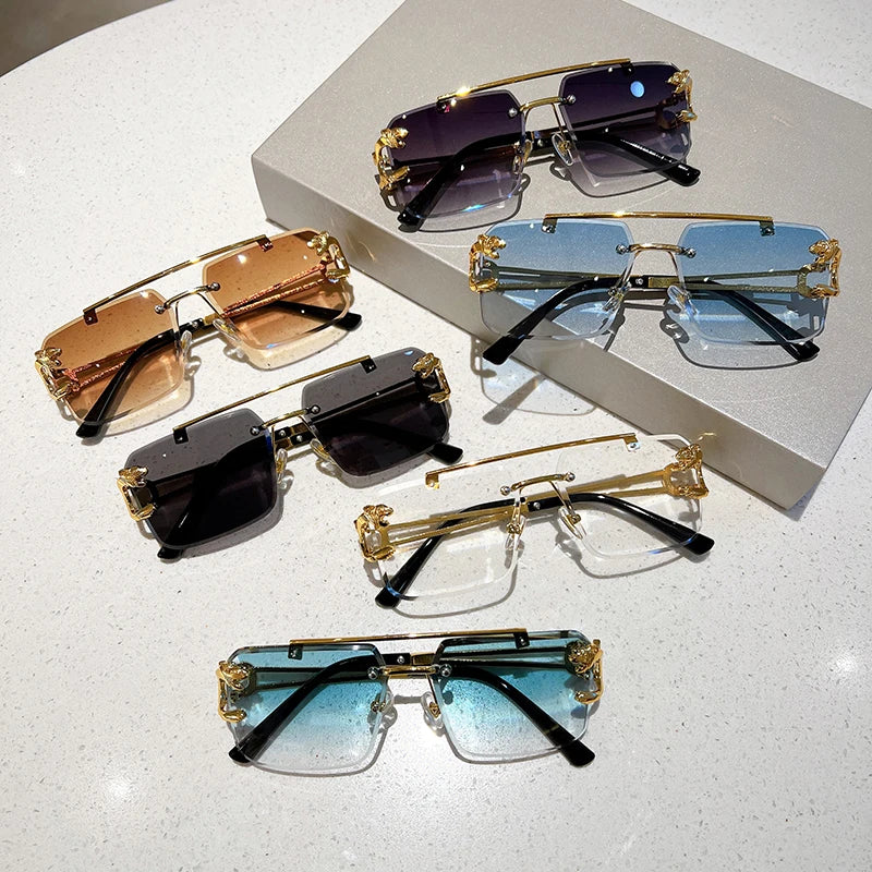 Lunettes de soleil monture or pour hommes & femmes