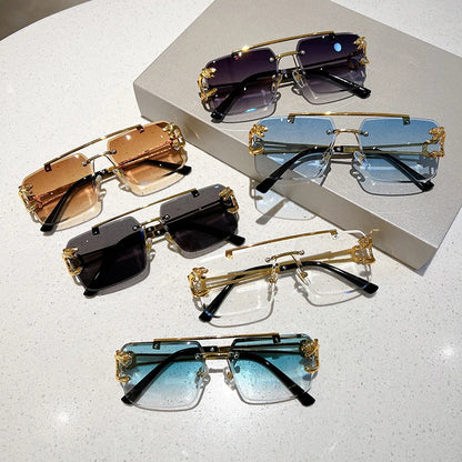 Lunettes de soleil monture or pour hommes & femmes