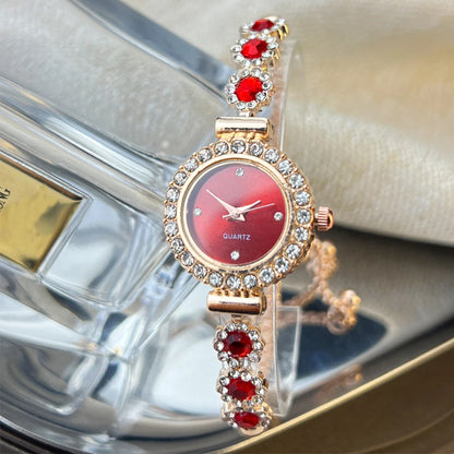 Montre-bracelet et cadran sertis de diamants quartz pour femme