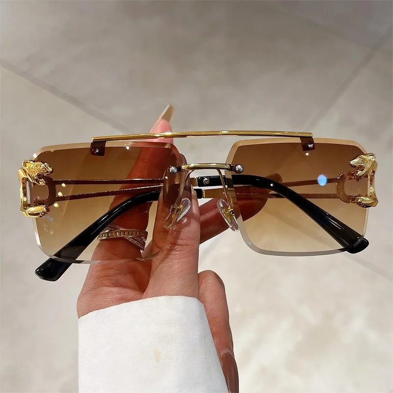 Lunettes de soleil monture or pour hommes & femmes