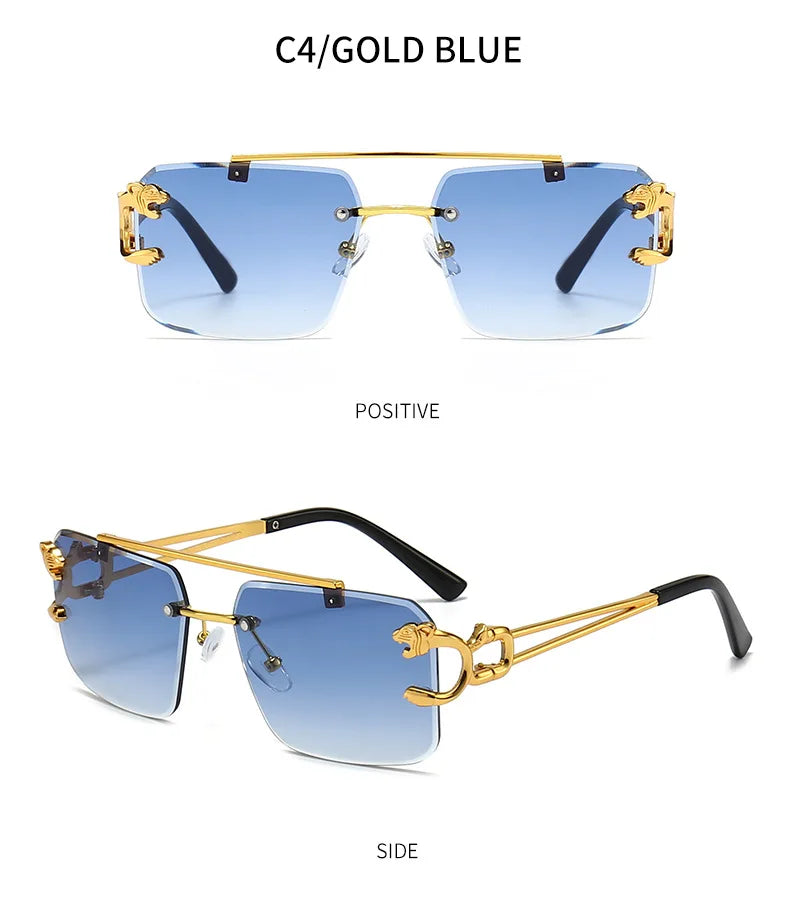 Lunettes de soleil monture or pour hommes & femmes