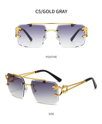 Lunettes de soleil monture or pour hommes & femmes
