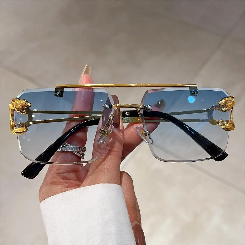 Lunettes de soleil monture or pour hommes & femmes
