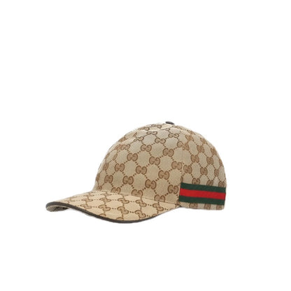 Casquette gucci marron avec bande