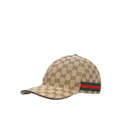 Casquette gucci marron avec bande