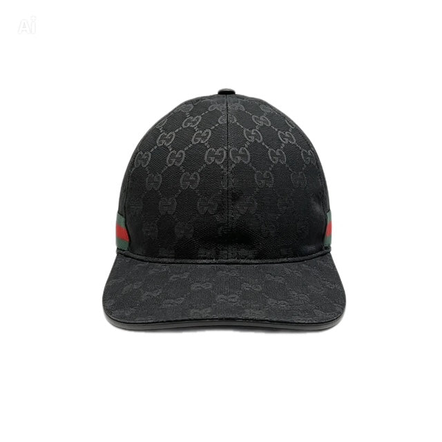 Casquette gucci noir avec bande