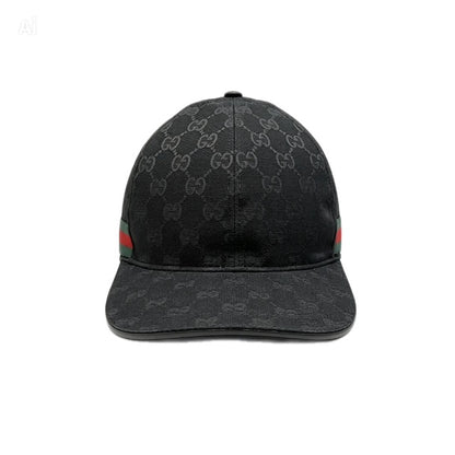 Casquette gucci noir avec bande