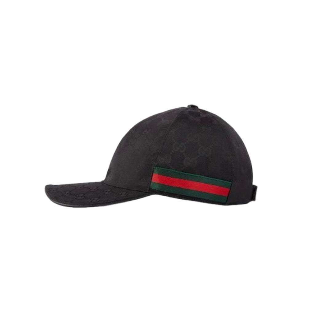 Casquette gucci noir avec bande