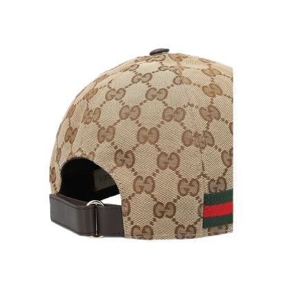 Casquette gucci marron avec bande