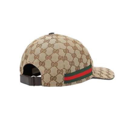 Casquette gucci marron avec bande